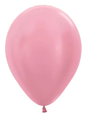 11 inch Sempertex Pearl Pink Latex Balloons 100ct