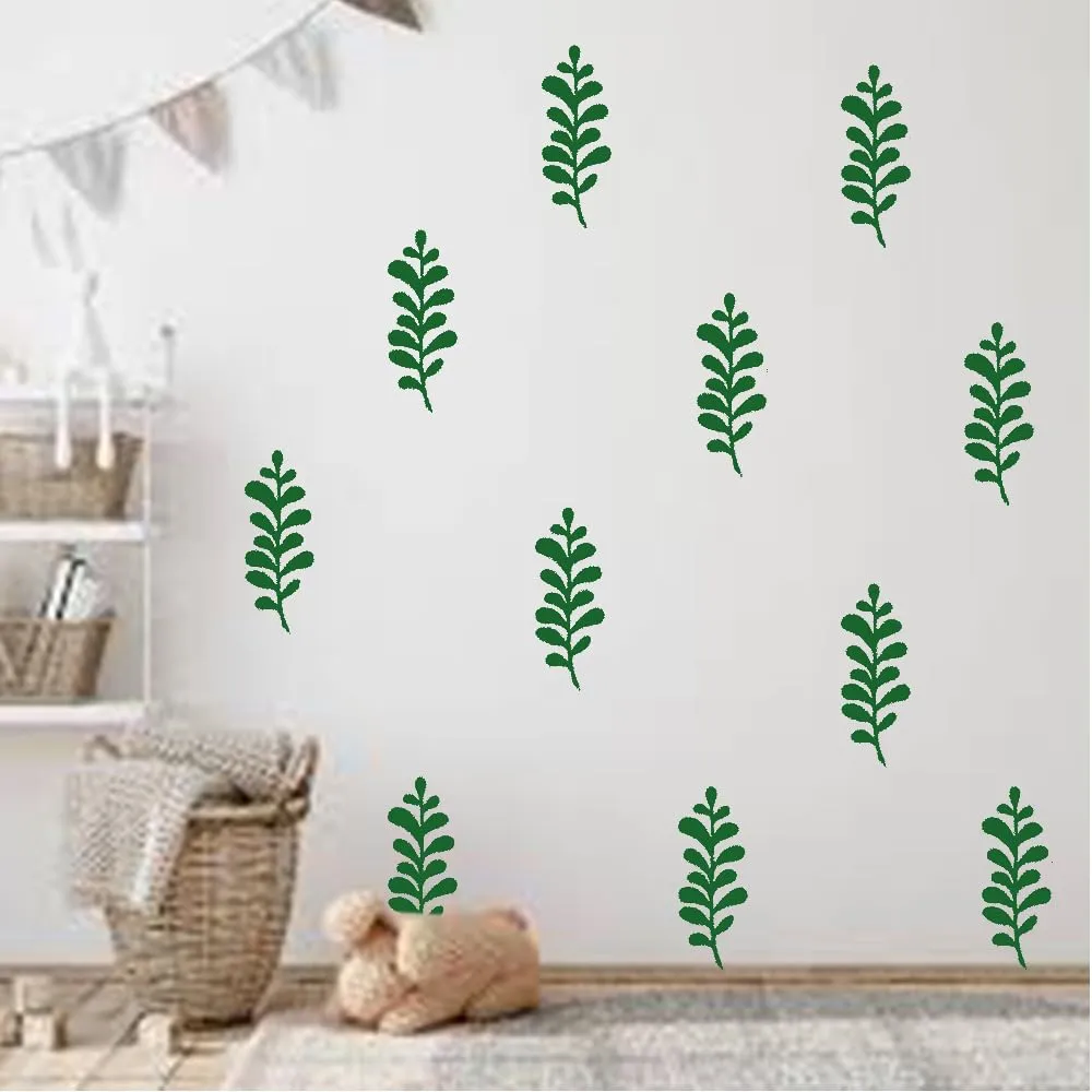3Millions Wall Decoration Grass Pattern Pack of 40 Pcs. Easy Peel Off Water Proof Self Adhesive Easy to Use Wall Decoration Home Living Room Dinning Room Festive Decor