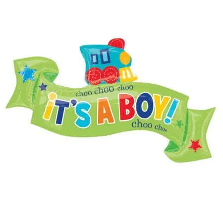 40" Giant Little One "It's a Boy" Banner Mylar Balloon