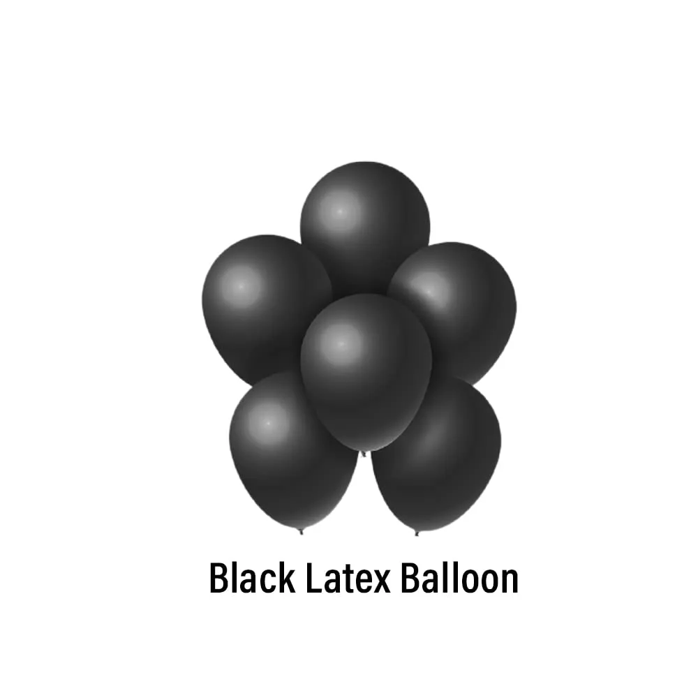 Black & Golden New Year Decoration Items - 30 Pcs Combo - Letter Foil, Star Shape Foil, Confetti, Metallic & Latex Balloons for Home Deocration Party