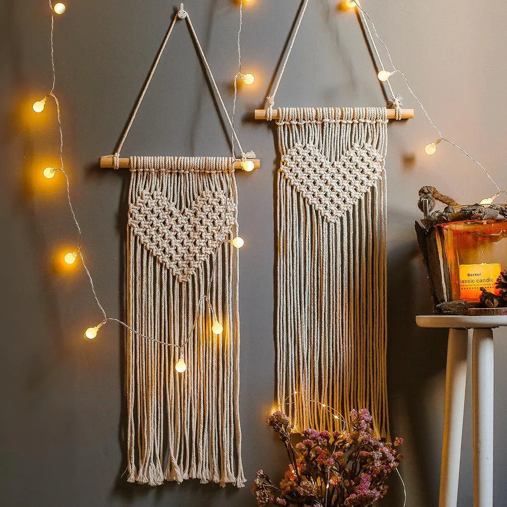 Hand Woven Macrame Tapestry Wall Hanging