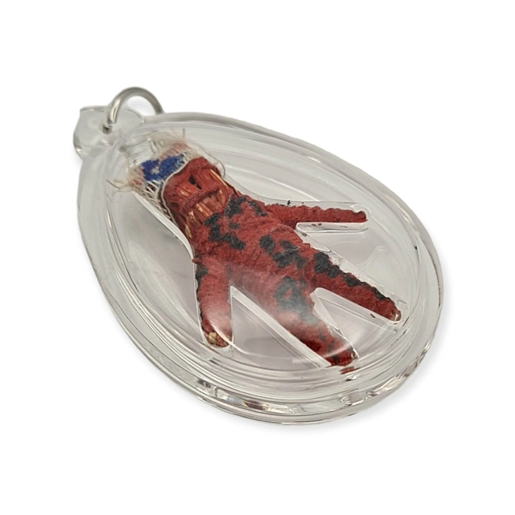 Thai amulet mini Red hoon payon R-Kom Red Flag Metta Maha Niyom Bring good luck Good fortune Prevent bad curses Return Spell Aj Panthep
